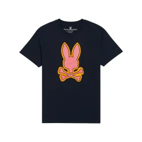 Psycho Bunny Bennett Graphic Tee in Navy