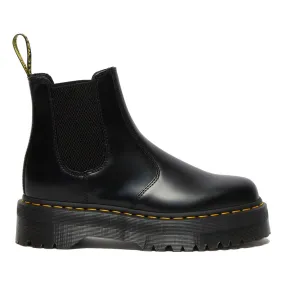 Scarpe DR. MARTENS Stivaletti Chelsea Platform linea 2976 Quad in Pelle Black Smooth