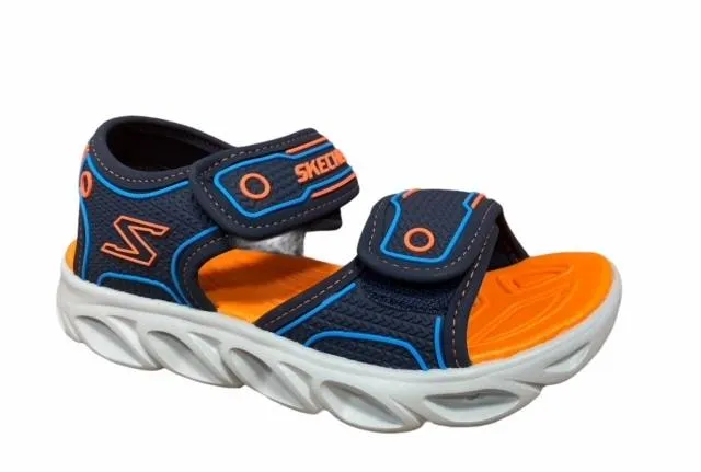 Skechers solder for children with Lights Hypno Splash 90522L/NVOR blue-orange