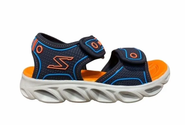 Skechers solder for children with Lights Hypno Splash 90522L/NVOR blue-orange