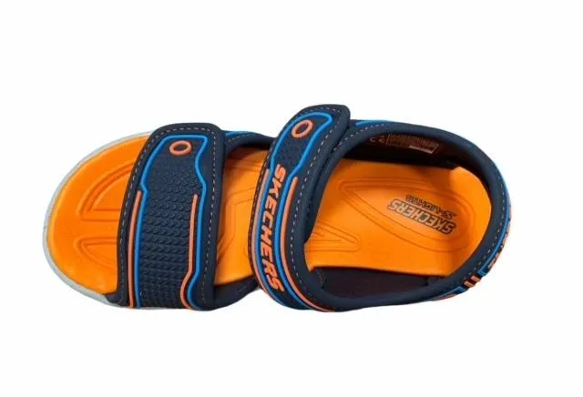 Skechers solder for children with Lights Hypno Splash 90522L/NVOR blue-orange