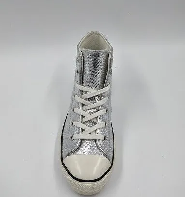 SNEAKERS PELLE  PURE SILVER KIDS