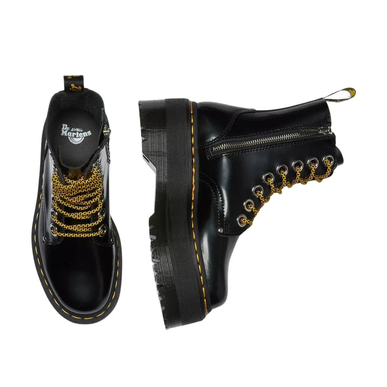 Stivaletti Donna Dr. Martens Platform Jadon Max Nero