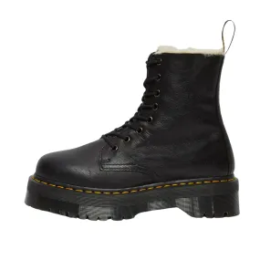 Stivaletti Donna Dr. Martens Platform Jadon Pelliccia Nero