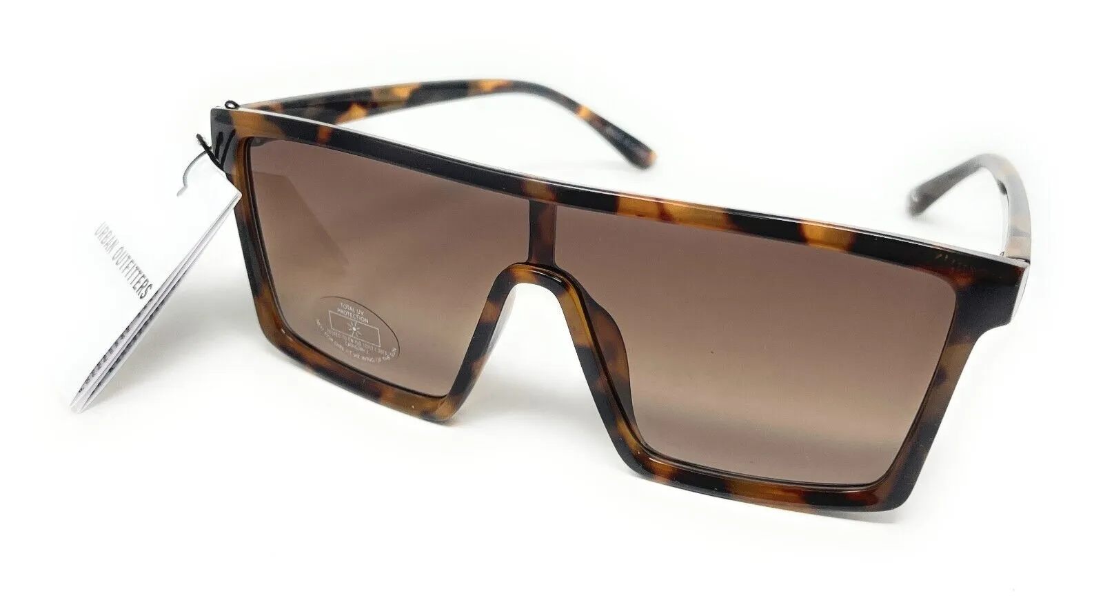 Sunglasses Women's Tortoise Shell Oversized Brown Urban Outfitters DS047