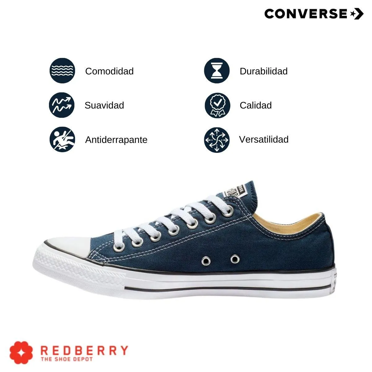 Tenis Converse Hombre Azul