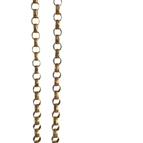 V I N T A G E // dainty rolo / 14k yellow gold rolo chain / 20.75, 2.6g