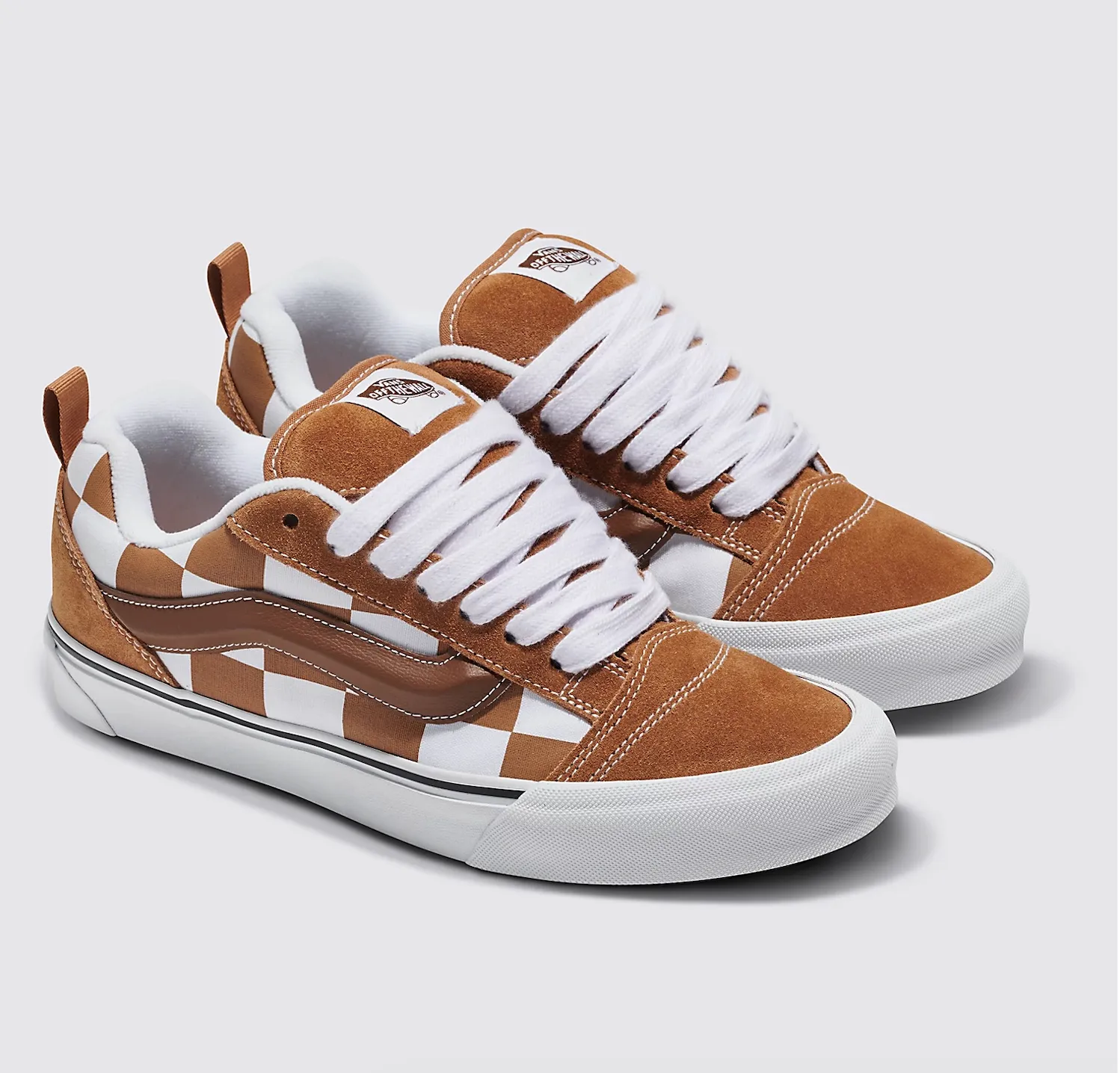 Vans Classic Knu-Skool Mega Checkerboard - Brown