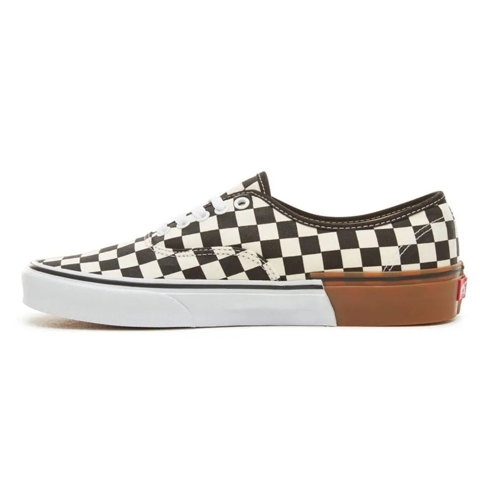 VANS Gum Block Authentic Trainers - Gum Block Checkerboard - Black White