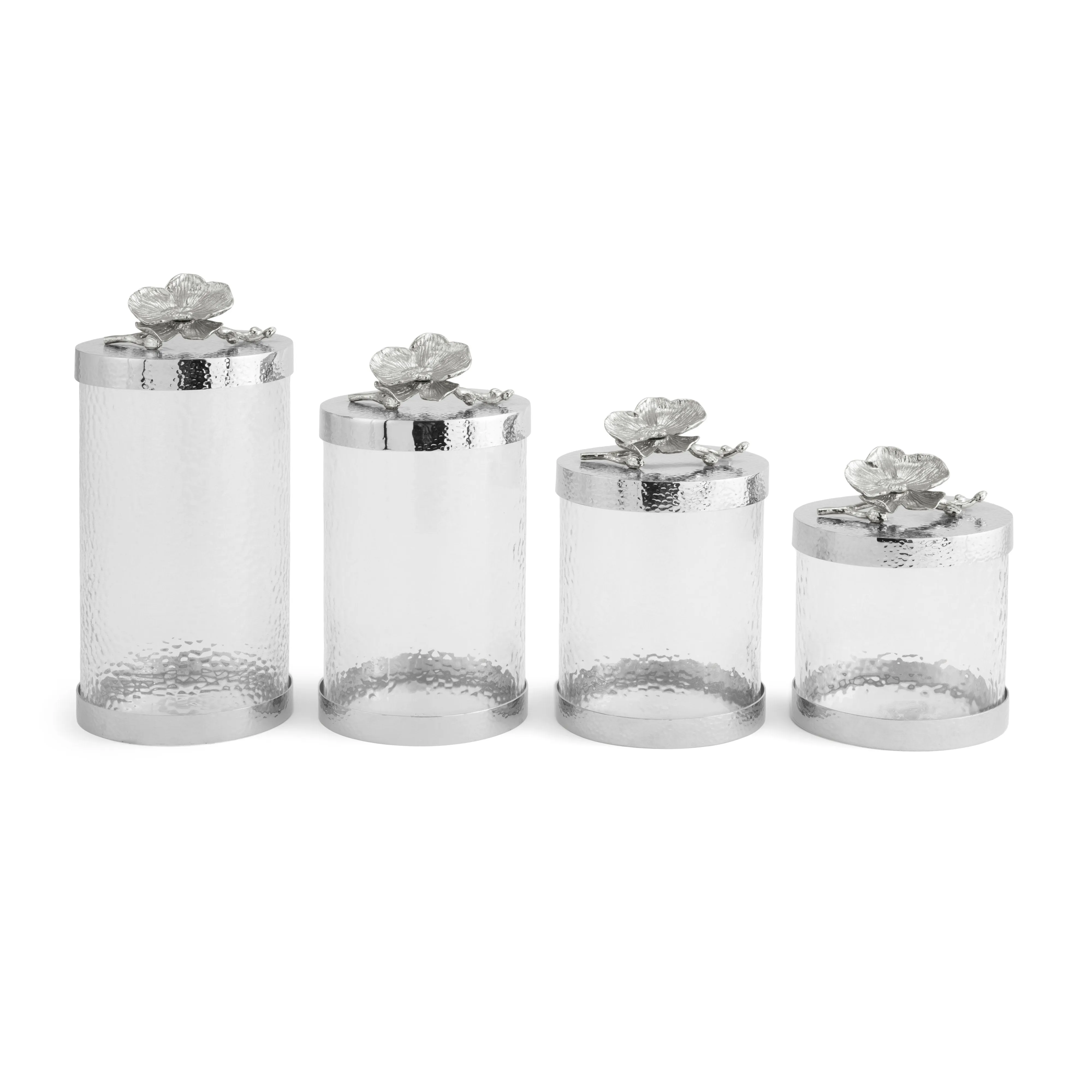 White Orchid Canisters